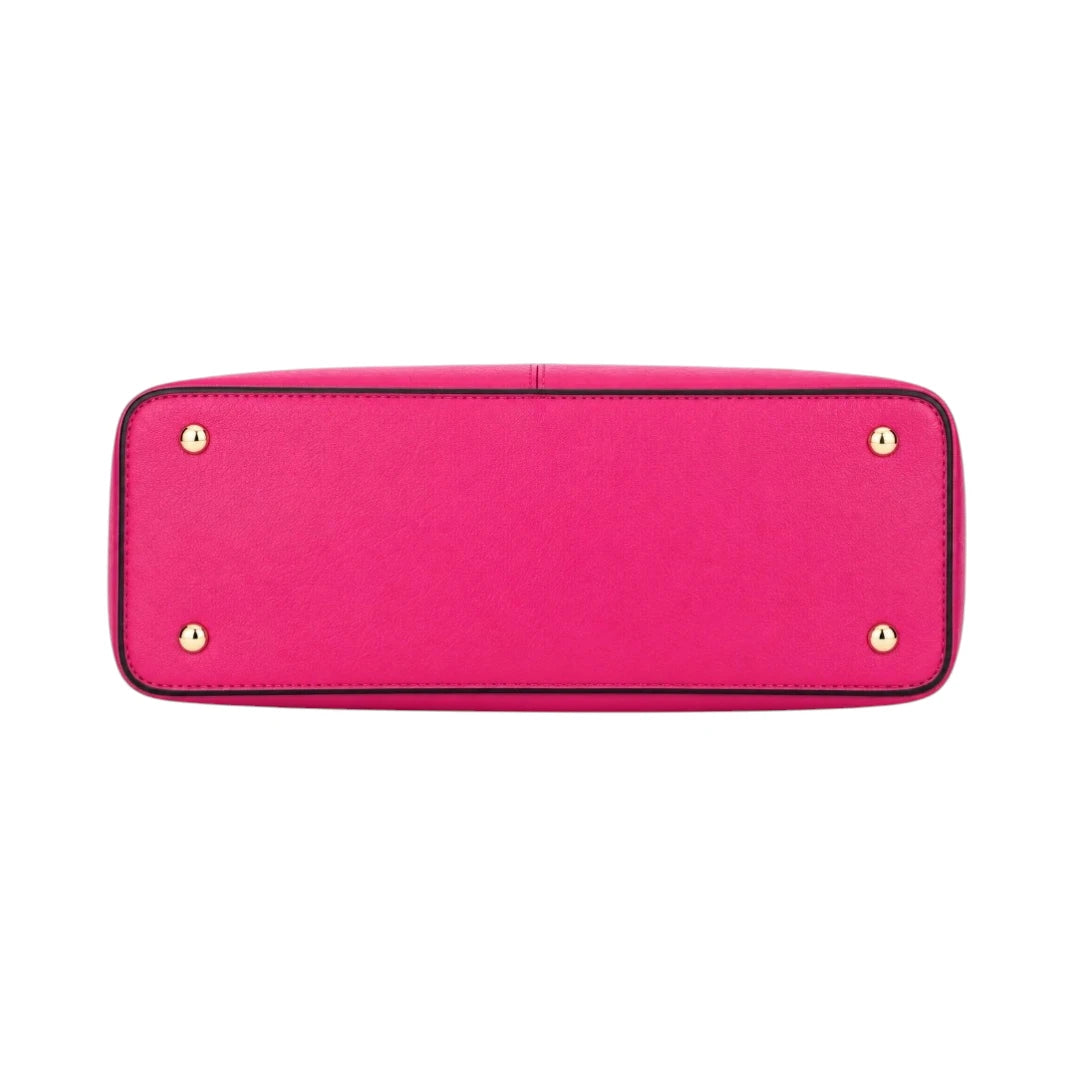 Pinat Premium Pink Leather Handbag with Hanging Tag